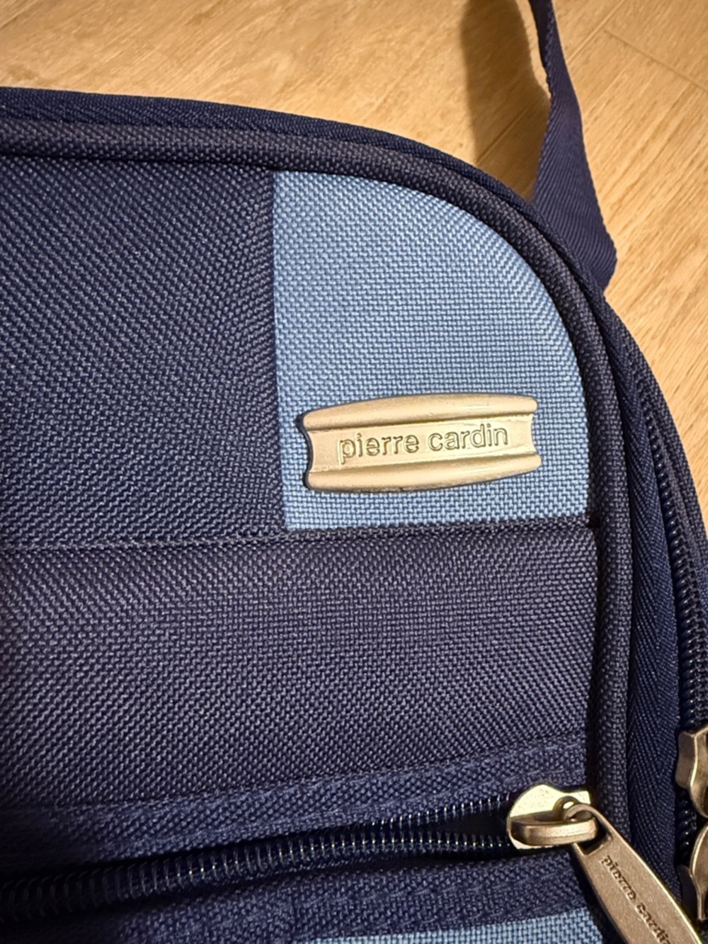 Brand new Pierre Cardin Navy and Light Blue Messenger Crossbody Bag